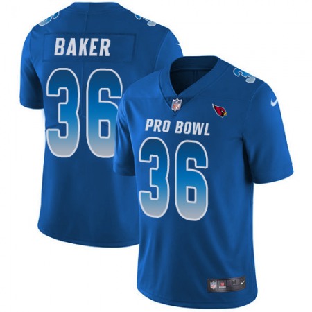 Nike Cardinals #36 Budda Baker Royal Youth Stitched NFL Limited NFC 2018 Pro Bowl Jersey