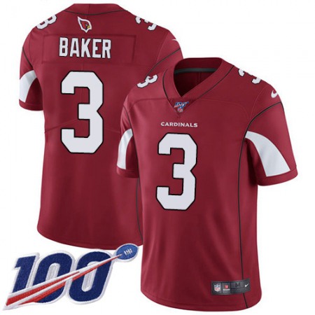 Nike Cardinals #3 Budda Baker Red Team Color Youth Stitched NFL 100th Season Vapor Untouchable Limited Jersey