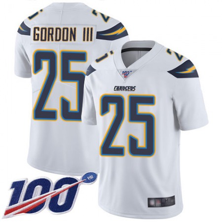 Nike Chargers #25 Melvin Gordon III White Youth Stitched NFL 100th Season Vapor Limited Jersey
