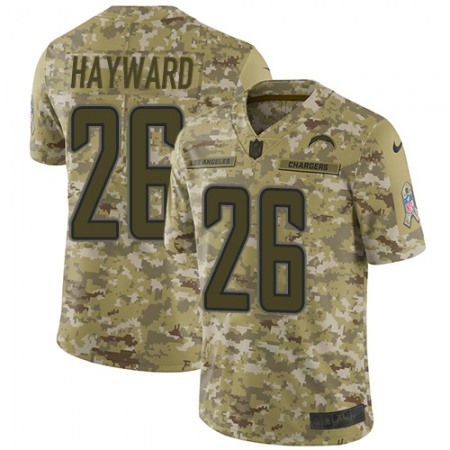 Nike Chargers #26 Casey Hayward Camo Youth Stitched NFL Limited 2018 Salute to Service Jersey