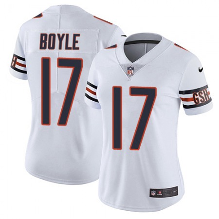 Nike Bears #17 Tim Boyle White Women's Stitched NFL Vapor Untouchable Limited Jersey