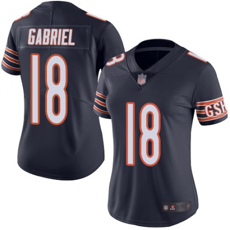 Nike Bears #18 Taylor Gabriel Navy Blue Team Color Women's Stitched NFL Vapor Untouchable Limited Jersey