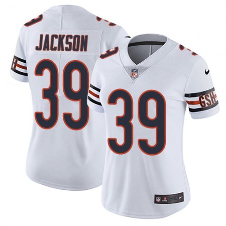Nike Bears #39 Eddie Jackson White Women's Stitched NFL Vapor Untouchable Limited Jersey