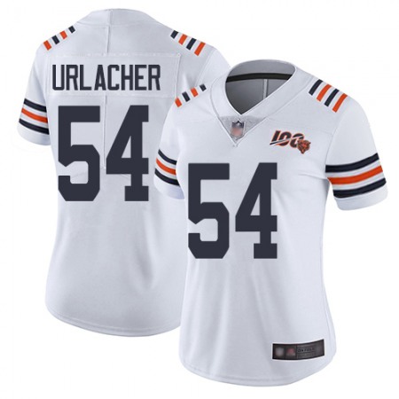 Nike Bears #54 Brian Urlacher White Alternate Women's Stitched NFL Vapor Untouchable Limited 100th Season Jersey