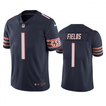 Nike Bears #1 Justin Fields Navy Blue Team Color Youth Stitched NFL Vapor Untouchable Limited Jersey