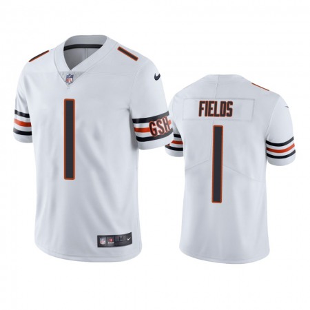 Nike Bears #1 Justin Fields White Youth Stitched NFL Vapor Untouchable Limited Jersey