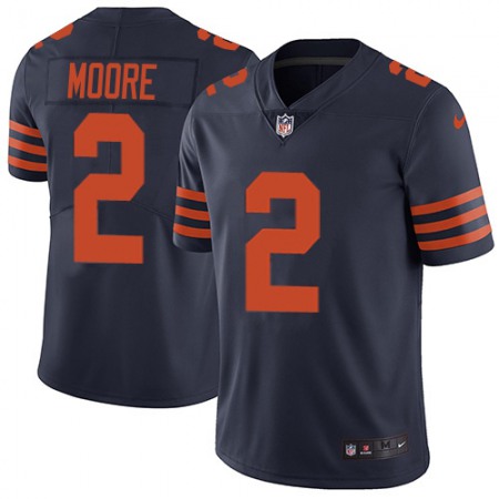 Nike Bears #2 D.J. Moore Navy Blue Alternate Youth Stitched NFL Vapor Untouchable Limited Jersey