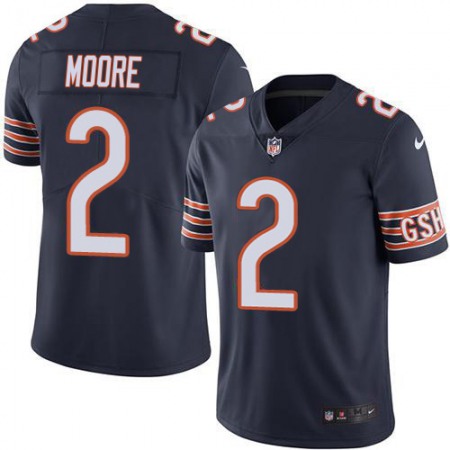 Nike Bears #2 D.J. Moore Navy Blue Team Color Youth Stitched NFL Vapor Untouchable Limited Jersey