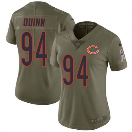 Nike Bears #94 Robert Quinn Olive Women's Stitched NFL Limited 2017 Salute To Service Jersey