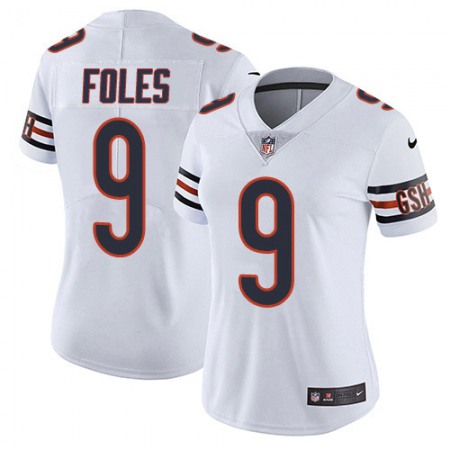 Nike Bears #9 Nick Foles White Women's Stitched NFL Vapor Untouchable Limited Jersey