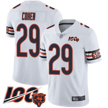 Nike Bears #29 Tarik Cohen White Youth Stitched NFL 100th Season Vapor Limited Jersey