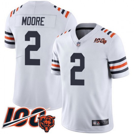 Nike Bears #2 D.J. Moore White Youth Stitched NFL 100th Season Vapor Limited Jersey