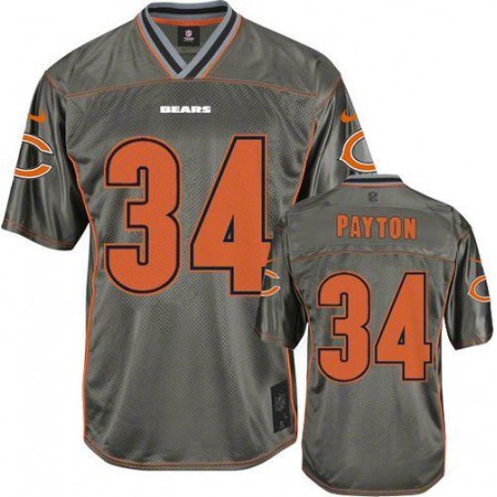 Nike Bears #34 Walter Payton Grey Youth Stitched NFL Elite Vapor Jersey