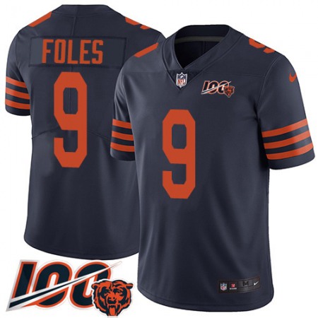 Nike Bears #9 Nick Foles Navy Blue Alternate Youth Stitched NFL 100th Season Vapor Untouchable Limited Jersey