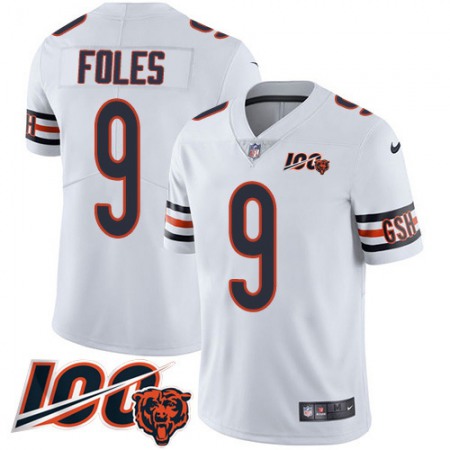 Nike Bears #9 Nick Foles White Youth Stitched NFL 100th Season Vapor Untouchable Limited Jersey