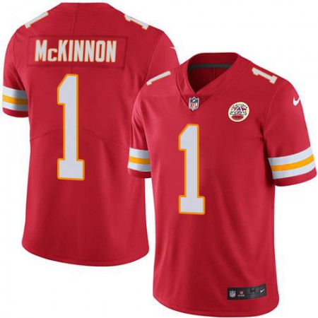 Nike Chiefs #1 Jerick McKinnon Red Team Color Youth Stitched NFL Vapor Untouchable Limited Jersey