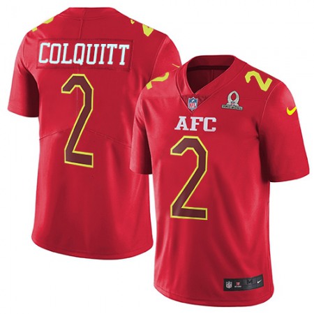 Nike Chiefs #2 Dustin Colquitt Red Youth Stitched NFL Limited AFC 2017 Pro Bowl Jersey