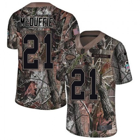 Nike Chiefs #21 Trent McDuffie Camo Youth Stitched NFL Limited Rush Realtree Jersey