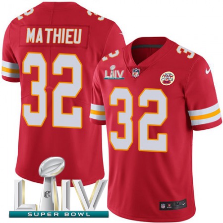 Nike Chiefs #32 Tyrann Mathieu Red Super Bowl LIV 2020 Team Color Youth Stitched NFL Vapor Untouchable Limited Jersey