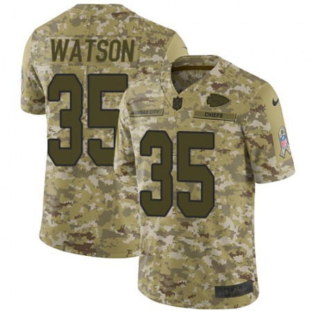 Nike Chiefs #35 Jaylen Watson Camo Youth Stitched NFL Limited 2018 Salute To Service Jersey