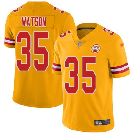 Nike Chiefs #35 Jaylen Watson Gold Youth Stitched NFL Limited Inverted Legend Jersey