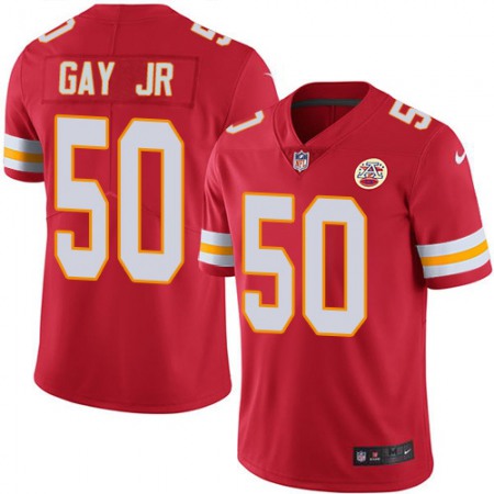 Nike Chiefs #50 Willie Gay Jr. Red Team Color Youth Stitched NFL Vapor Untouchable Limited Jersey