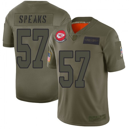 Nike Chiefs #57 Breeland Speaks Camo Youth Stitched NFL Limited 2019 Salute to Service Jersey
