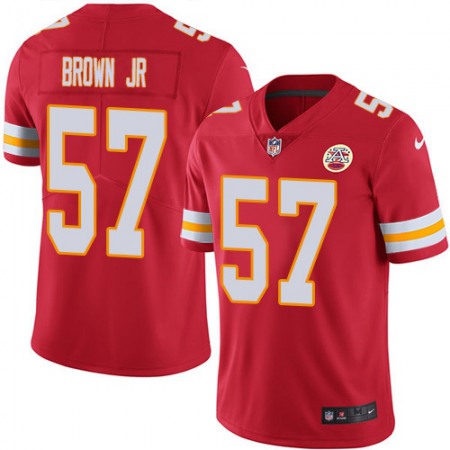 Nike Chiefs #57 Orlando Brown Jr. Red Team Color Youth Stitched NFL Vapor Untouchable Limited Jersey