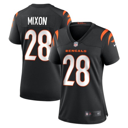 Cincinnati Bengals #28 Joe Mixon Black Nike Women's Game Jersey