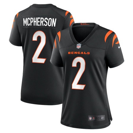 Cincinnati Bengals #2 Evan McPherson Black Nike Women's Game Jersey