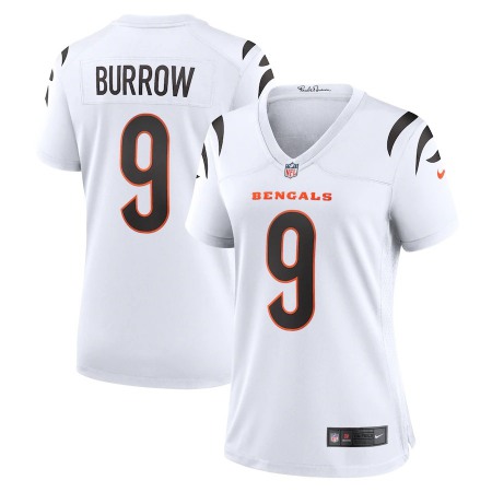 Cincinnati Bengals #9 Joe Burrow White Nike Women's Game Jersey