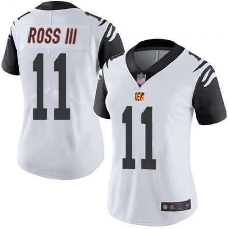 Nike Bengals #11 John Ross III White Women's Stitched NFL Limited Rush Jersey