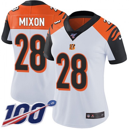 Nike Bengals #1 Ja'Marr Chase White Women's Stitched NFL 100th Season Vapor Untouchable Limited Jersey