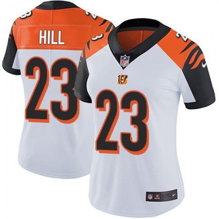 Nike Bengals #23 Daxton Hill White Women's Stitched NFL Vapor Untouchable Limited Jersey