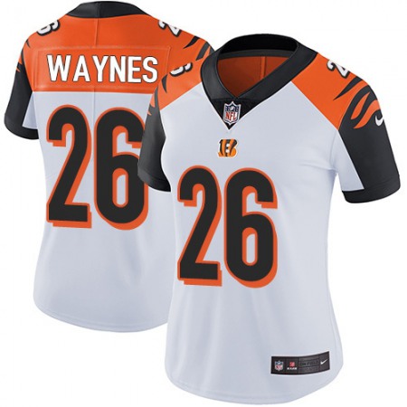 Nike Bengals #26 Trae Waynes White Women's Stitched NFL Vapor Untouchable Limited Jersey