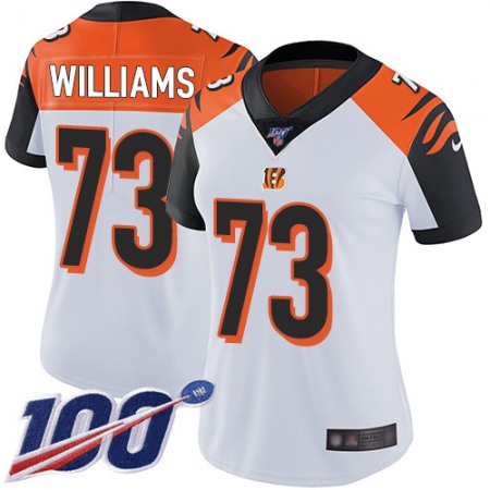 Nike Bengals #73 Jonah Williams White Women's Stitched NFL 100th Season Vapor Untouchable Limited Jersey