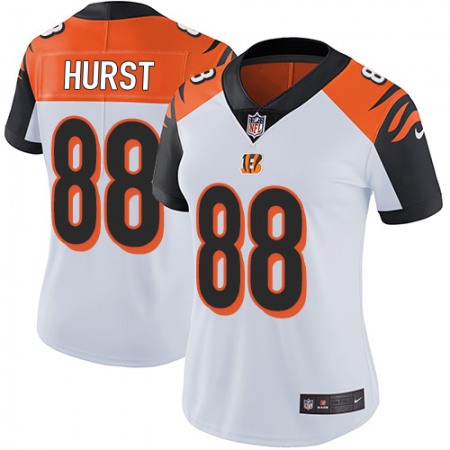Nike Bengals #88 Hayden Hurst White Women's Stitched NFL Vapor Untouchable Limited Jersey