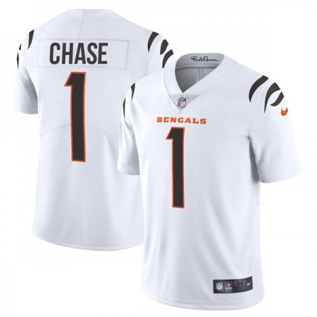 Cincinnati Bengals #1 Ja'Marr Chase White Youth Nike Vapor Limited Jersey