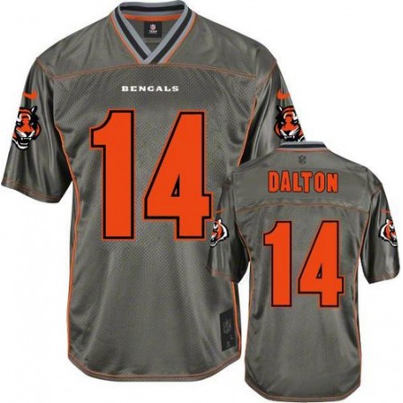 Nike Bengals #14 Andy Dalton Grey Youth Stitched NFL Elite Vapor Jersey