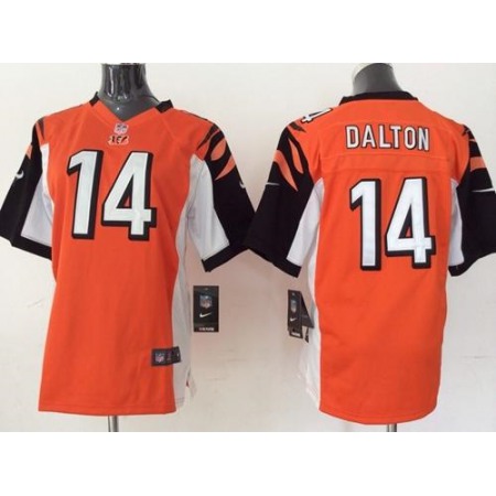 Nike Bengals #14 Andy Dalton Orange Alternate Youth Stitched NFL Elite Jersey