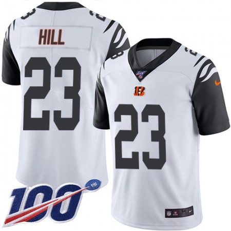 Nike Bengals #23 Daxton Hill White Youth Stitched NFL Limited Rush 100th Season Jersey