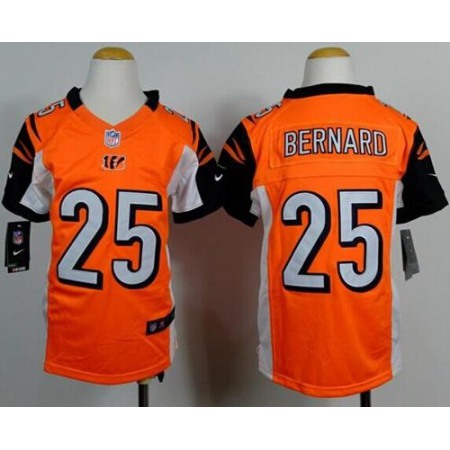 Nike Bengals #25 Giovani Bernard Orange Alternate Youth Stitched NFL Elite Jersey