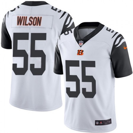Nike Bengals #55 Logan Wilson White Youth Stitched NFL Limited Rush Jersey