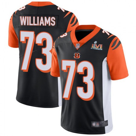 Nike Bengals #73 Jonah Williams Black Team Color Super Bowl LVI Patch Youth Stitched NFL Vapor Untouchable Limited Jersey