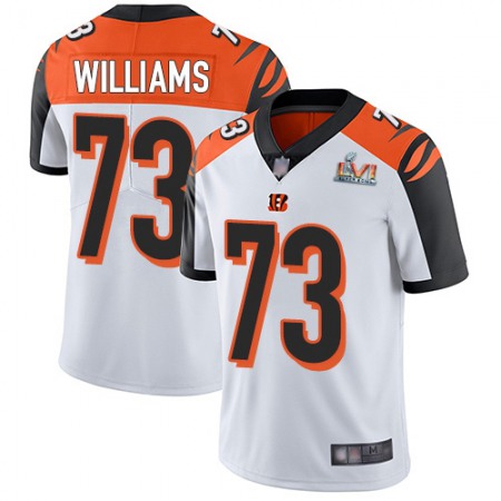 Nike Bengals #73 Jonah Williams White Super Bowl LVI Patch Youth Stitched NFL Vapor Untouchable Limited Jersey