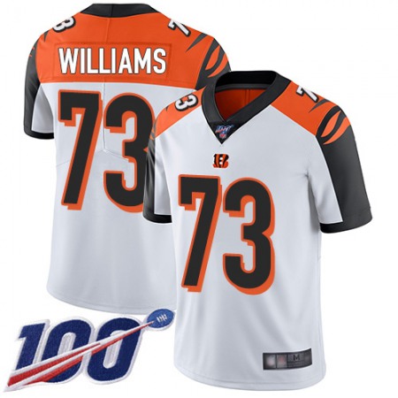 Nike Bengals #73 Jonah Williams White Youth Stitched NFL 100th Season Vapor Limited Jersey