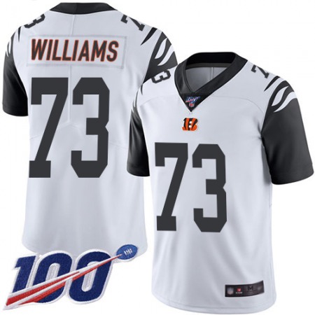 Nike Bengals #73 Jonah Williams White Youth Stitched NFL Limited Rush 100th Season Jersey