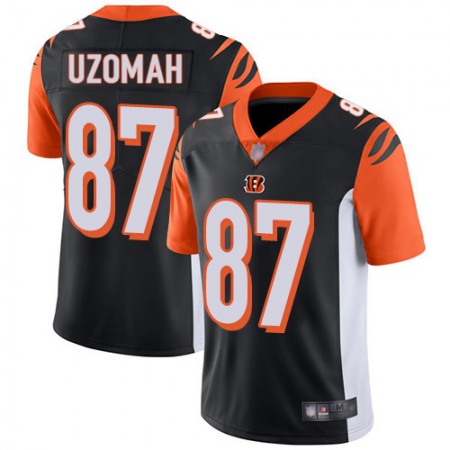 Nike Bengals #87 C.J. Uzomah Black Team Color Youth Stitched NFL 100th Season Vapor Limited Jersey