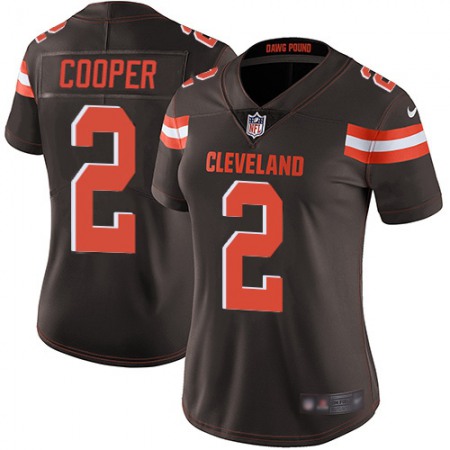 Nike Browns #2 Amari Cooper Brown Team Color Women's Stitched NFL Vapor Untouchable Limited Jersey