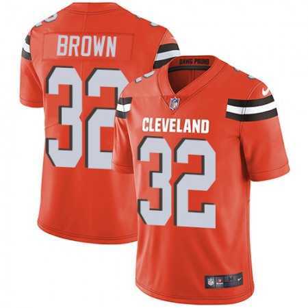 Nike Browns #32 Jim Brown Orange Alternate Youth Stitched NFL Vapor Untouchable Limited Jersey